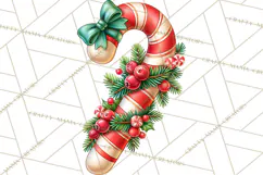 Candy Cane Lane Vintage Christmas Accents Clipart Product Image 5