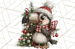 Jungle Christmas Clipart, Christmas Jungle Animals PNG Product Image 5