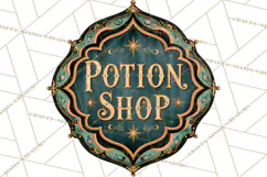 Vintage Halloween Signs PNG, Vintage Halloween Magic Clipart Product Image 5