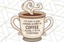 Sarcastic Coffee Clipart, Funny Coffee PNG Product Image 2