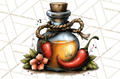 Western Cowboy Kitchen Decor Clipart, Rustic Ranch Png Product Image 5