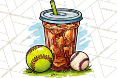 Softball Mom PNG, Softball Clipart, Softball Mama Designs Product Image 5