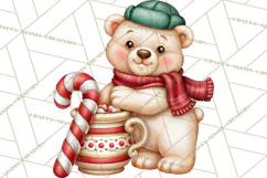 Candy Cane Lane Vintage Christmas Characters Clipart Product Image 2
