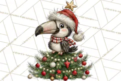 Jungle Christmas Clipart, Christmas Jungle Animals PNG Product Image 2