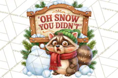 Let It Snow Christmas Winter Clipart PNG Product Image 2