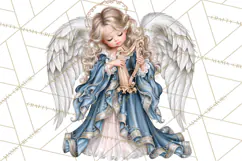 Christian Christmas Angel Clipart PNG Product Image 2