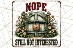 Rustic Sarcastic Quotes PNG | Vintage Funny Signs Clipart Product Image 2