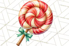 Candy Cane Lane Vintage Christmas Accents Clipart Product Image 5