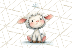 Whimsical Watercolor Woodland Animal Clipart PNG Product Image 5