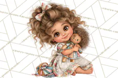 Patchwork Village Clipart PNG, Quilting Seamstress Quilt Product Image 3