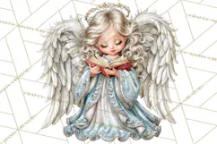 Christian Christmas Angel Clipart PNG Product Image 3