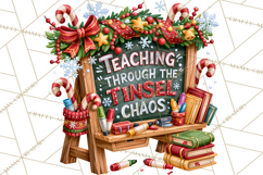 Christmas Teacher Chalkboard Quote PNG Product Image 3