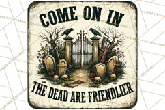 Dark Humor Vintage Metal Signs Clipart Product Image 3