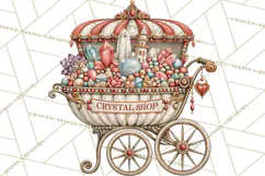 Enchanted Witch Market PNG Watercolor Clipart Product Image 2