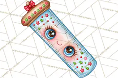 Christmas School Supplies & Teacher Clipart Product Image 3
