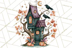 Vintage Halloween Places PNG, Halloween Magic Clipart Product Image 3