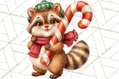 Candy Cane Lane Vintage Christmas Characters Clipart Product Image 4