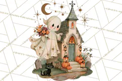 Vintage Halloween Scenes PNG, Halloween Magic Clipart Product Image 4