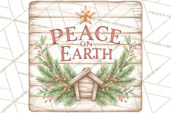 Religious Christmas Sign Clipart PNG | Nativity Designs Product Image 3