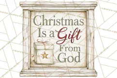 Christian Farmhouse Christmas Signs PNG Product Image 4