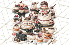 Haunted Patisserie PNG Clipart, Elegant Halloween Desserts Product Image 3