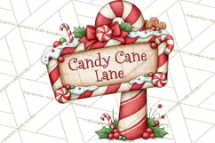 Gingerbread Christmas Signs PNG, Cute Christmas Sayings Product Image 4