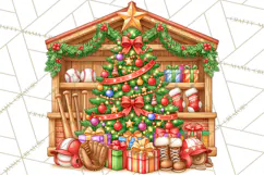 Christmas Baseball Clipart PNG Product Image 4