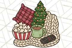 Cozy Christmas Clipart PNG, Cute Holiday Christmas Designs Product Image 4