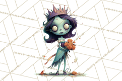 Cute Halloween Zombie Clipart PNG Product Image 4