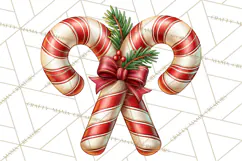 Candy Cane Lane Vintage Christmas Accents Clipart Product Image 4
