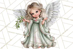 Christian Christmas Angel Clipart PNG Product Image 5