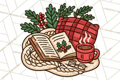 Cozy Christmas Clipart PNG, Cute Holiday Christmas Designs Product Image 5