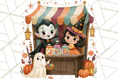 Vintage Halloween Scenes PNG, Halloween Magic Clipart Product Image 5