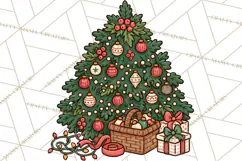 Cozy Christmas Clipart PNG, Cute Holiday Christmas Designs Product Image 2