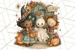 Vintage Halloween Scenes PNG, Halloween Magic Clipart Product Image 2