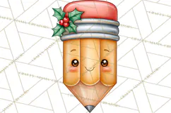 Christmas School Supplies & Teacher Clipart Product Image 2