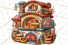 Christmas Pretzel Bakery Clipart PNG Food Elements Product Image 2