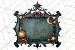 Vintage Halloween Signs PNG, Vintage Halloween Magic Clipart Product Image 2