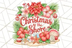 Tropical Christmas Beach Signs PNG, Christmas Quotes, Beach Product Image 2