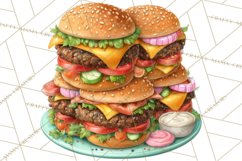 Girls Back  Yard Barbecue Girly Grilling BBQ Clipart Product Image 5