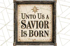 Christian Farmhouse Christmas Signs PNG Product Image 2