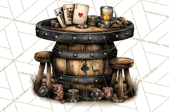 Old Saloon Western Alcohol Clipart PNG Product Image 5