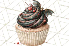 Haunted Patisserie PNG Clipart, Elegant Halloween Desserts Product Image 5
