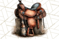 Old Saloon Western Alcohol Clipart PNG Product Image 3