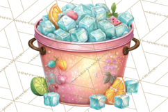 Girls Baryard Barbecue Girly Grilling BBQ Clipart Product Image 3