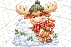 Let It Snow Christmas Winter Clipart PNG Product Image 4