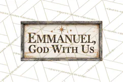 Christian Farmhouse Christmas Signs PNG Product Image 4