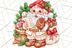 Christmas Baseball Clipart PNG Product Image 4