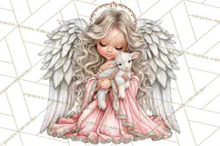 Christian Christmas Angel Clipart PNG Product Image 4