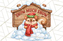 Let It Snow Christmas Winter Clipart PNG Product Image 3